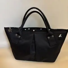 アニエスベーボヤージュ　 星柄ナイロン素材トートバッグ
