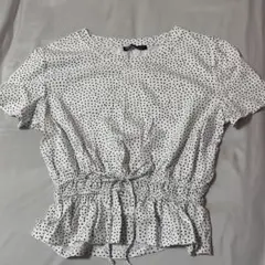 ZARA レディース ドット柄 Tシャツ M
