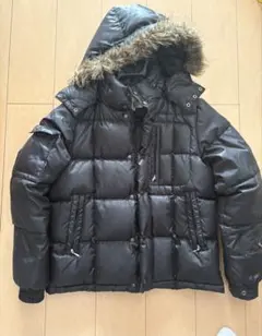 TK takeo kikuchi 黒 ダウンジャケット ファー付きフードお兄系