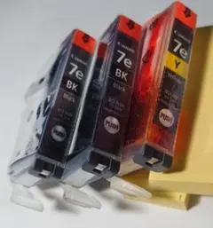 CANON純正プリンタインク　bci-7eBK 2個,bci-7eY 1個のサムネイル