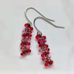 No.464 チェコビーズ ファルファーレのピアス No.464 チェコビーズ ファルファーレのピアス - メルカリ