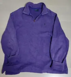 Polo by Ralph Lauren ハーフジップスウェット 紫 XL