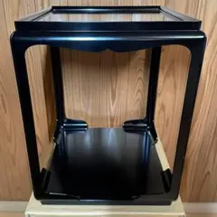 茶道具 宗旦好写 黒一閑塗 高麗卓 木製漆器 水指棚 煎茶道具 茶棚 紙箱