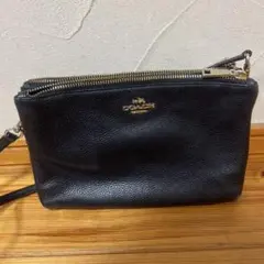 COACH ブラック ショルダーバッグ