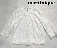 martinique ーレースプルオーバー　ブラウス 花柄Sマルティニーク　7号のサムネイル