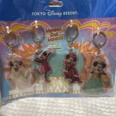 ミニーマウス アクリルキーホルダー 4個セット　ミニーオーミニー