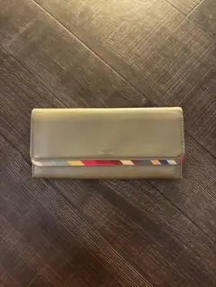 ［ポールスミス］グレージュ長財布