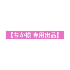 【ちか様　専用出品】