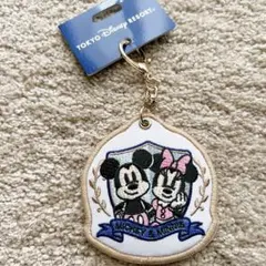 ディズニー ミッキー ミニー ワッペン キーチェーン レトロ クラシック 4