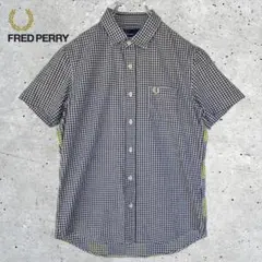 FRED PERRY フレッドペリー 半袖シャツ ギンガムチェック 刺繍ロゴのサムネイル