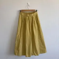 美品　AMERICAN HOLIC フロントタックギャザースカート　イエローのサムネイル