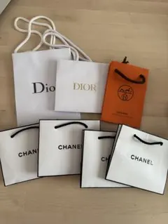 Dior Chanel Hermès ショップ袋セット