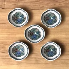 九谷焼　新品　花鳥　プチ小皿　5枚のサムネイル