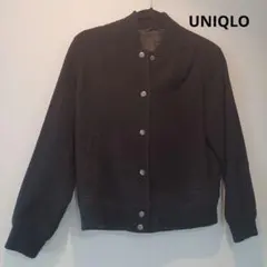 【美品】UNIQLO S アウター 黒 ジャンパー ブルゾン ブラック