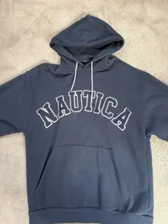 NAUTICA ネイビー フード付きパーカー