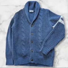 BACK NUMBER長袖ニット カーディガン L ケーブル編 PE280.