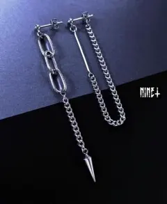 1955 クロスピアス 十字架 ゴールド アシンメトリー イヤリング ロング
