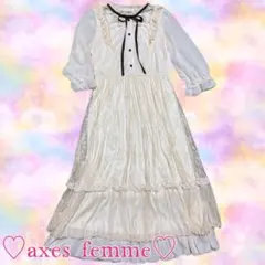 ♡axes femme♡総レースロングワンピース♡森ガール♡♡美品