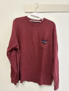 BIVOUAC 長袖 ポケット付き ロンT ボルドーのサムネイル