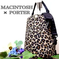 PORTERマッキントッシュ 2WAYショルダーバケツバッグ オリーブ