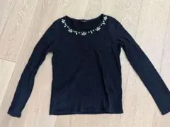 ビジュー付キニット