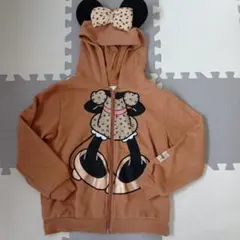 ミニーマウス耳付きフードパーカー