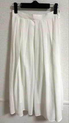 LOWRYSFARM プリーツ風ロングスカート フレアスカート freeサイズ