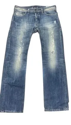 Diesel industry ダメージ加工 ストレートデニム