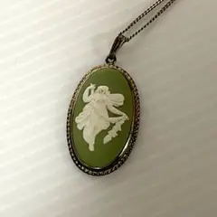 WEDGWOOD ウェッジウッド ジャスパー ネックレス セージグリーン 女神