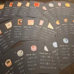 サンキューカードサンクスカード【パントーストマカロンドーナツ】52枚