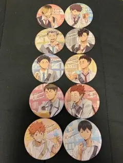 ハイキュー！ カラパレ 缶バッジ 10個 コンプリートセット