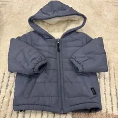 キッズ　ジャケット　ブルー　100cm 裏地ボア