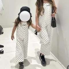 ANONBABY ドット柄 サロペット