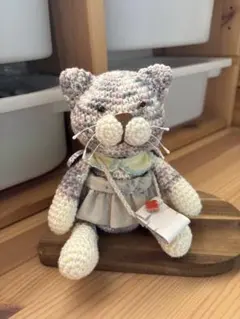 新品未使用＊作家もの 猫のぬいぐるみ ハンドメイド ロシアンブルー