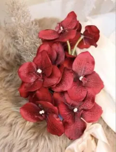 ウェディングブーケ　ブートニアset 前撮り　結婚式　レッド
