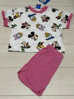 新品　ディズニー　ベビー　半袖パジャマ　セットアップ　90