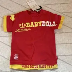 BABYDOLL 赤色 Tシャツ 新品タグ付き