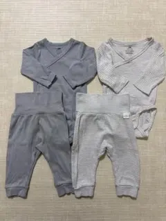 H&M 長袖ロンパース&レギンスセット 2-4M 2点セット