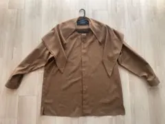 THE RERACS スカーフカラーシャツ ブラウンのサムネイル
