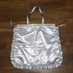 merlot シルバー フリル トートバッグ メルロー