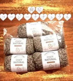 YANAGIYARN COZY NATURAL 5個セット 並太毛糸まとめ売り