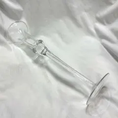 ガラス　キャンドルホルダー　ヴィンテージ　レトロ　フラワーベース　キャンドル