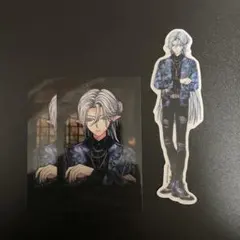 あくねこ チェキ風カード スタンディステッカー シロ