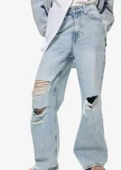 H&M ワイドウルトラハイデニム38サイズ