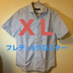 フレディ&グロスター 半袖シャツ XL 爽やかストライプのサムネイル