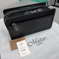 新品‼️マトゥーリジャパン カーボン調 Wファスナー セカンドバッグ ビジネスのサムネイル