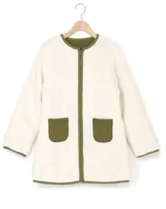 BeBe☆ タフタヘチマキルト+ボアリバーシブルコート 120