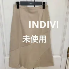 未使用タグ付き　INDIVI ラメ入り　上品なスカート　40