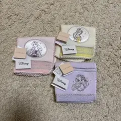 新品・タグ付 JILLSTUART ディズニープリンセス ハンカチセット 3枚