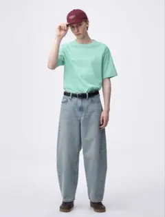 GU バレルレッグジーンズ　メンズ　34inch (注:裾上げあり)